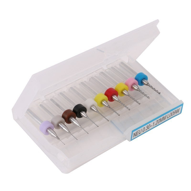 10Pcs/set PCB Print Circuit Board Carbide Micro Drill Bits 0.6mm to 1.5mm