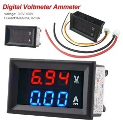 Voltmeter/Ammeter 100V/10A