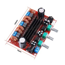 Audio amplifier 2x50W + 100W