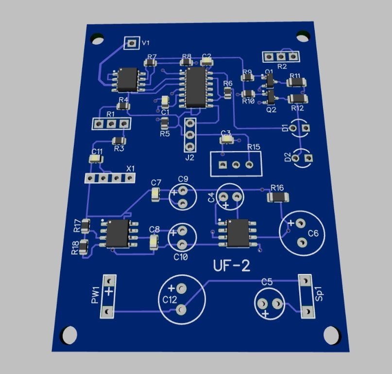 Йонен детектор (проект UF-2 SMD)