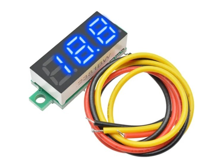 Мини волтметър 4.50-100V