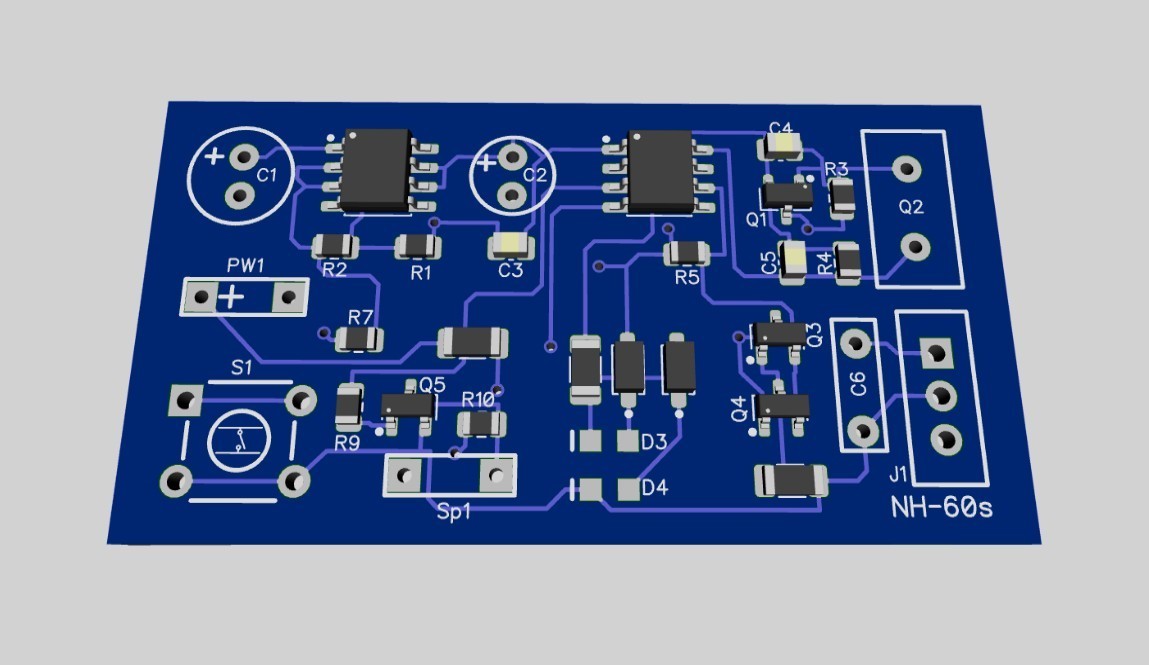 Pinpointer with discrimination (NH-60s Project, SMD)
