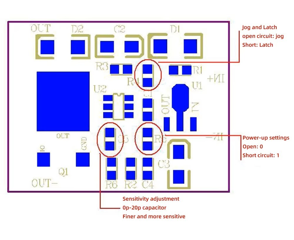 Капацитивен сензорен модул с тъч превключвател