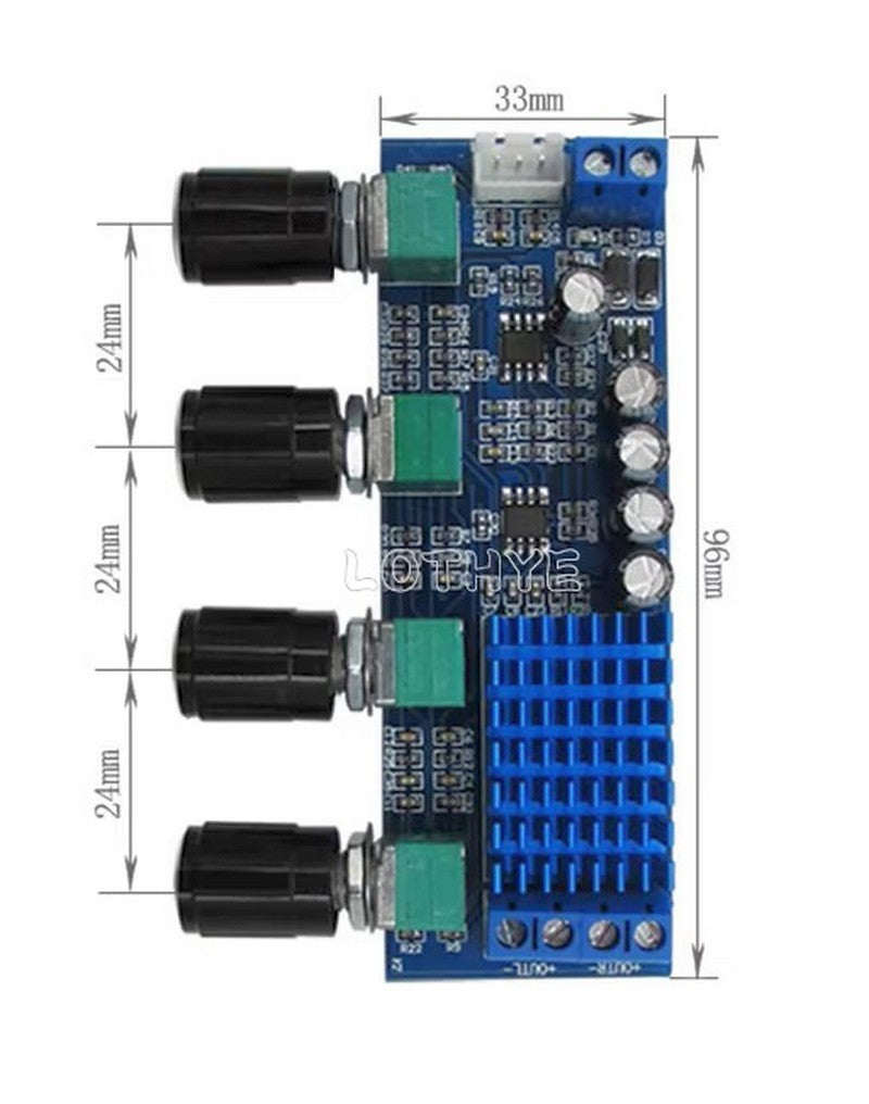 Audio amplifier 2x80W